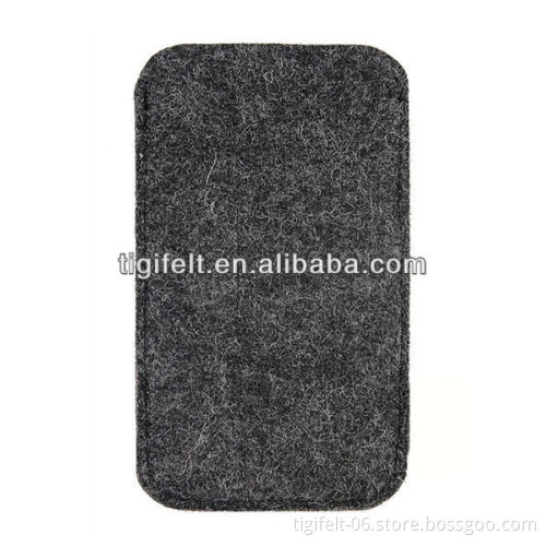felt sleeve for phone in light grey